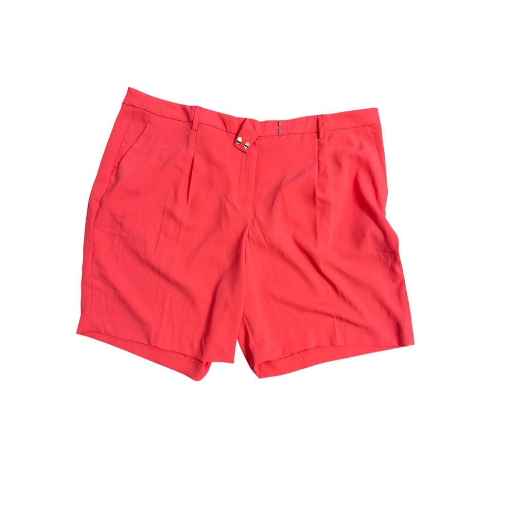 905. CeCe Women's Dress Shorts Pink Size Size 24W Casual Tailored Summer Stretch